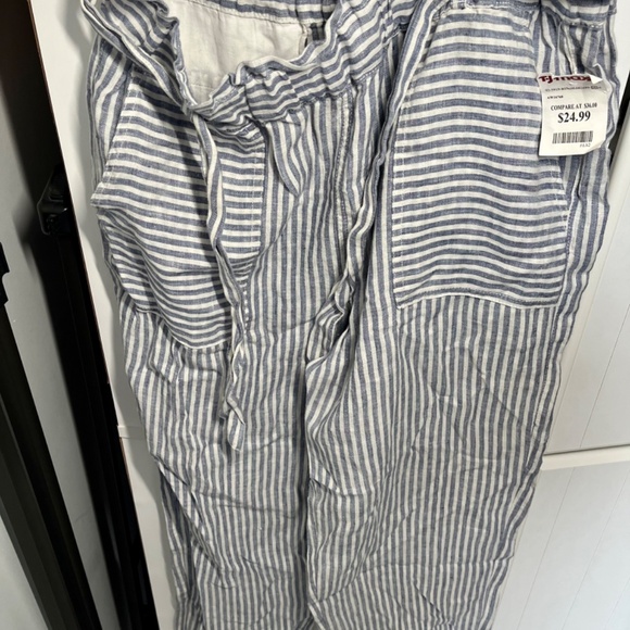 Sigrid Olsen linen striped pants - Picture 2 of 4